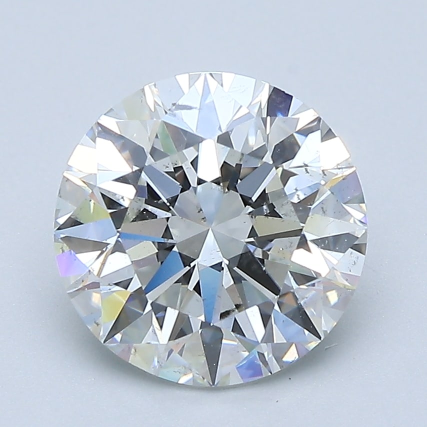 Loose Diamond - Round 2.6ct G SI2: Loose Diamond - Round 2.6ct G SI2 Source: Natural Mined Diamond Shape: Round Carats: 2.6 Color: G Clarity: SI2 Certification: GIA Condition: Pre-Owned PLEASE NOTE: Framed, Large, or heavy items do not