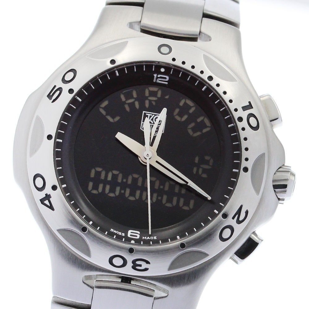TAG Heuer Kirium Formula 1 Quartz Stainless Steel Men's Watch CL111A: TAG Heuer Kirium Formula 1 Quartz Stainless Steel Men's Watch CL111A This TAG Heuer Kirium Formula 1 CL111A is a men's quartz wristwatch crafted in Switzerland. Featuring a stainless steel case and br