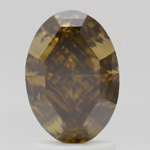 Loose Diamond - OVAL 2.5ct Fancy Dark Yellow Brown VS2 (1 of 1)