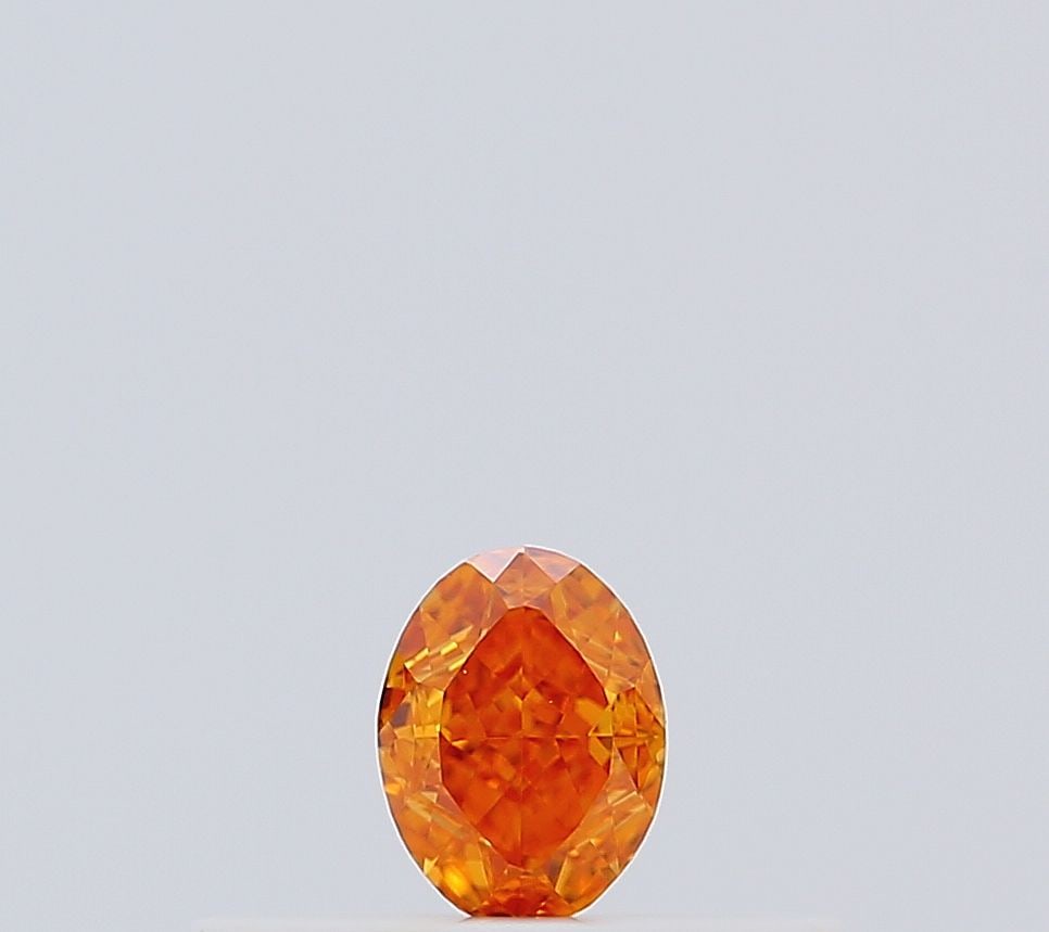 Loose Diamond - OVAL 0.13ct Fancy Vivid Yellowish Orange: Loose Diamond - OVAL 0.13ct Fancy Vivid Yellowish Orange Source: Natural Shape: OVAL Carats: 0.13 Color: Fancy Vivid Yellowish Orange Certification: GIA Video:
