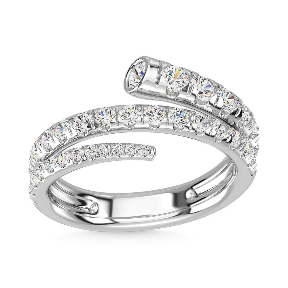 14K White Gold Diamond 1 1/6 Ct.Tw. Fashion Ring (1 of 3)
