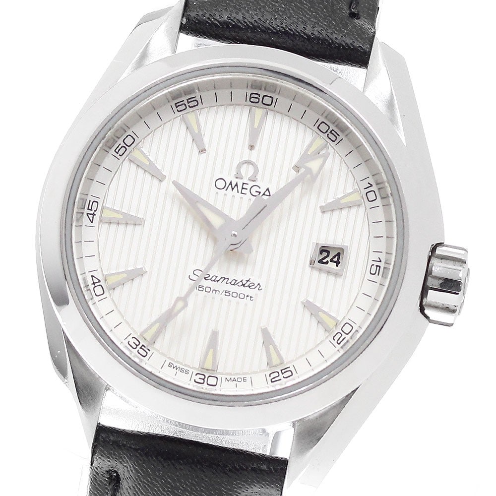 OMEGA Seamaster Aqua Terra Quartz Ladies Watch Ref 231.10.30.61.02.001: OMEGA Seamaster Aqua Terra Quartz Ladies Watch Ref 231.10.30.61.02.001 OMEGA Seamaster Aqua Terra Date women's wristwatch, reference 231.10.30.61.02.001, made in Switzerland. It features a stainless s