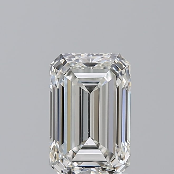 Loose Diamond - EMERALD 2ct H VS2: Loose Diamond - EMERALD 2ct H VS2 Source: Natural Mined Diamond Shape: EMERALD Carats: 2 Color: H Clarity: VS2 Certification: GIA Condition: Pre-Owned PLEASE NOTE: Framed, Large, or heavy items do not