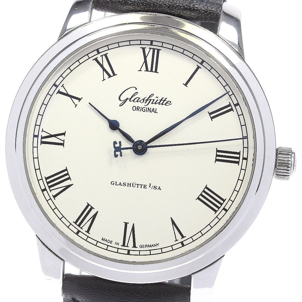 Glashutte Original Senator automatic mens wristwatch ref 1-39-59-01-02-04: Glashutte Original Senator automatic mens wristwatch ref 1-39-59-01-02-04 Glashutte Original Senator men's wristwatch, reference 1-39-59-01-02-04, made in Germany. This pre-owned watch features a stai