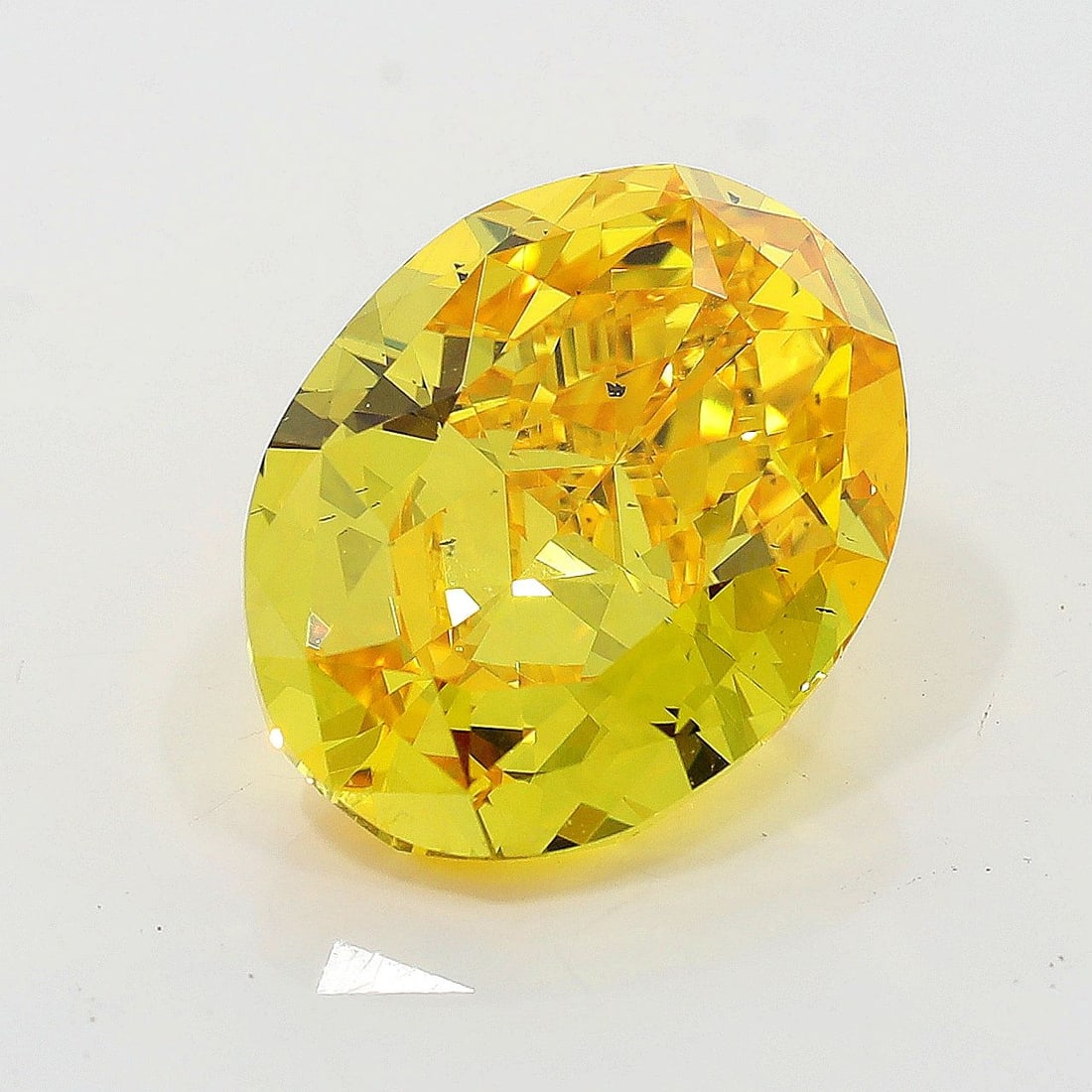 Loose Diamond - OVAL 5.07ct Fancy Vivid Orange Yellow SI1: Loose Diamond - OVAL 5.07ct Fancy Vivid Orange Yellow SI1 Source: Natural Shape: OVAL Carats: 5.07 Color: Fancy Vivid Orange Yellow Certification: GIA PLEASE NOTE: Framed, Large, or heavy items do not
