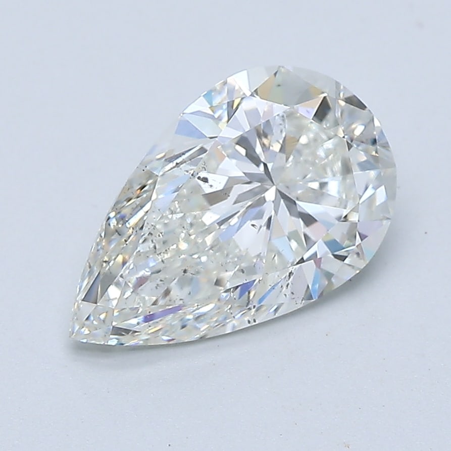 Loose Diamond - PEAR 1.7ct G SI2: Loose Diamond - PEAR 1.7ct G SI2 Source: Natural Mined Diamond Shape: PEAR Carats: 1.7 Color: G Clarity: SI2 Certification: GIA Condition: Pre-Owned PLEASE NOTE: Framed, Large, or heavy items do not h
