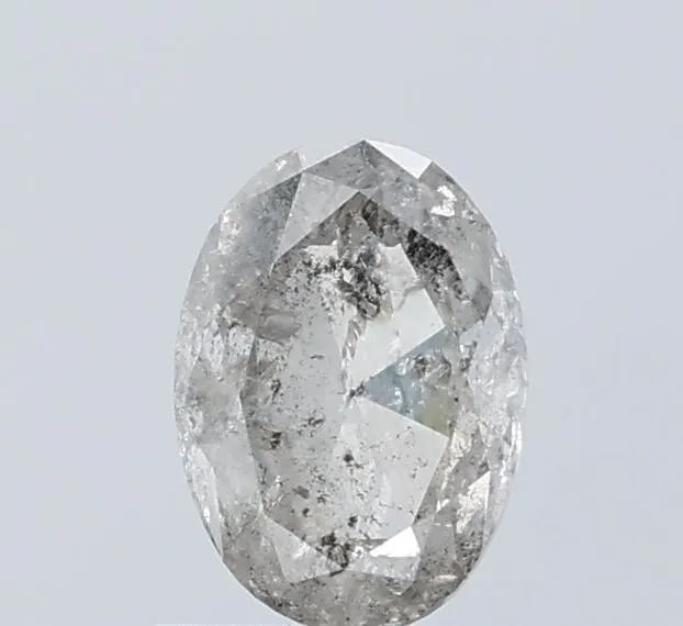 Loose Diamond - OVAL 0.92ct Salt and Pepper I3: Loose Diamond - OVAL 0.92ct Salt and Pepper I3 Source: Natural Shape: OVAL Carats: 0.92 Color: Salt and Pepper Certification: NONE PLEASE NOTE: Framed, Large, or heavy items do not have shipping costs