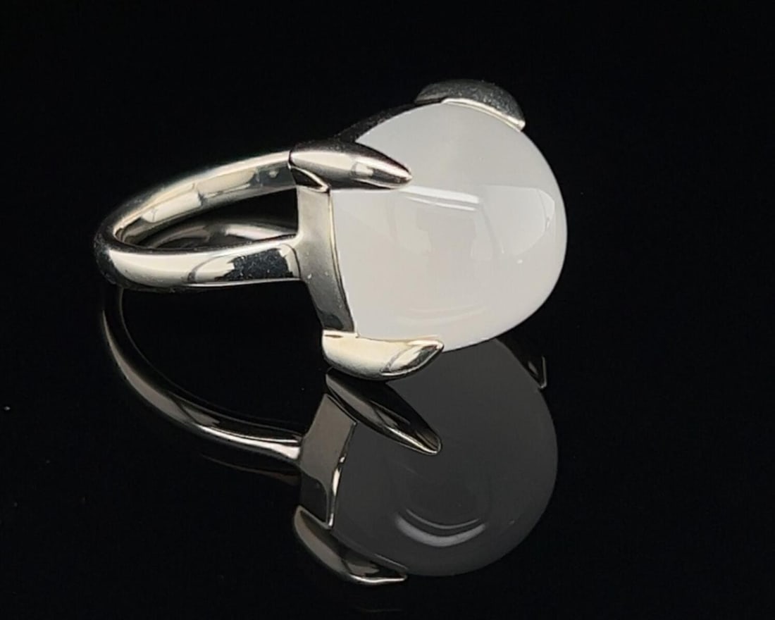 Tiffany & Co. Paloma Picasso Sugar Stacks Sterling Silver Quartz Ring Size 5 (1 of 7)