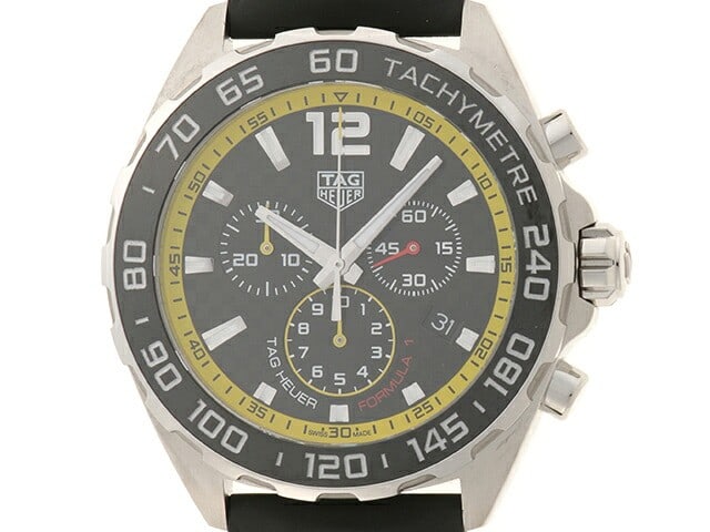TAG Heuer CAZ101AC.FT8024 Formula 1 Chronograph mens wristwatch: TAG Heuer CAZ101AC.FT8024 Formula 1 Chronograph mens wristwatch Pre-owned TAG Heuer Formula 1 Chronograph men's wristwatch with a black stainless steel design. This watch comes with its storage box an