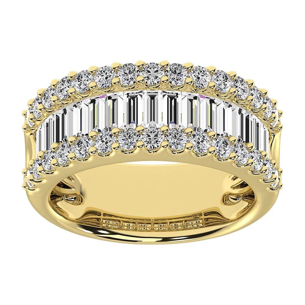 Diamond 2 Ct.Tw. Fashion Ring in 14K White Gold: Diamond 2 Ct.Tw. Fashion Ring in 14K White Gold 14k White Gold Stone Color: G-h Stone Clarity: Si-i1 Each ring is presented in standard size 6.5. Complimentary resizing is available between sizes 510 