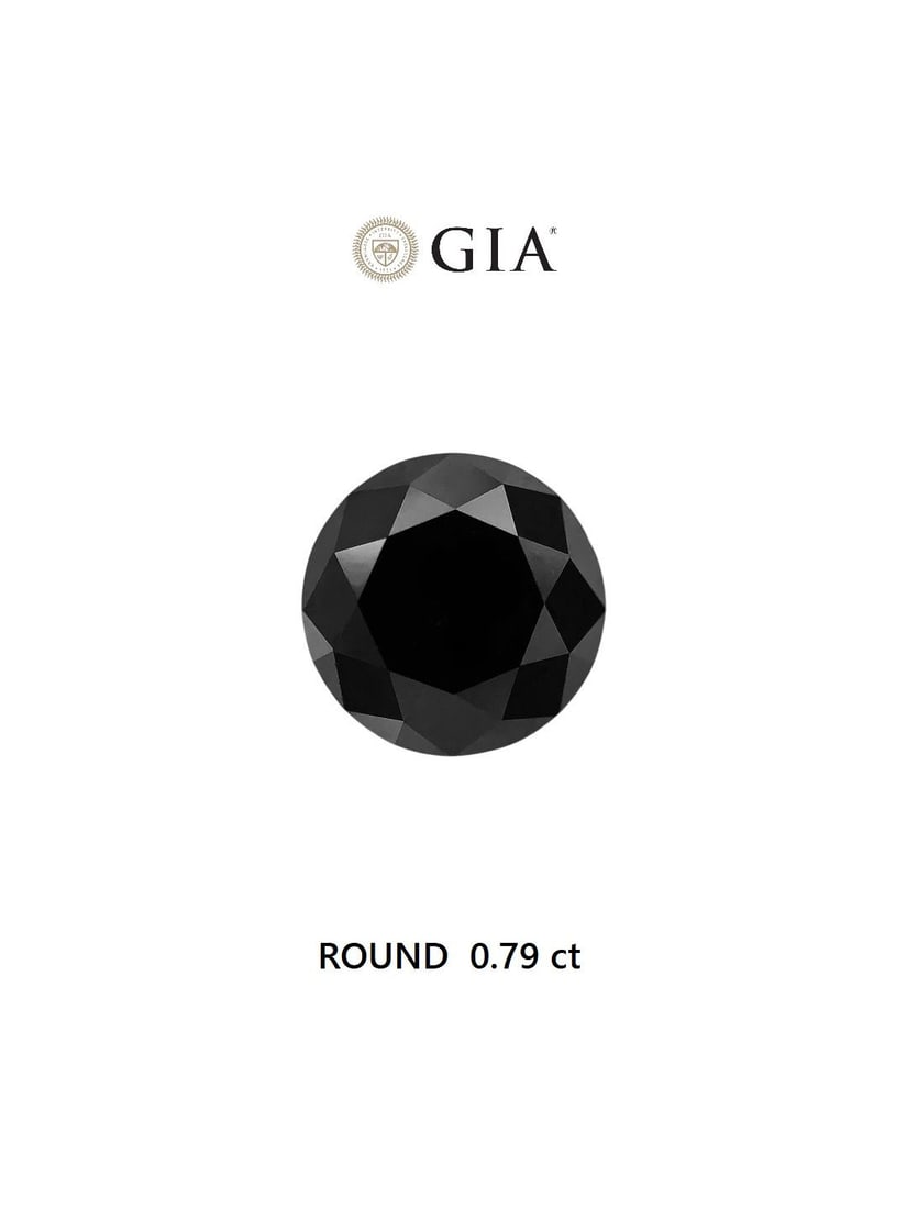 Loose Diamond - ROUND 0.79ct Fancy Black VVS2 (1 of 1)