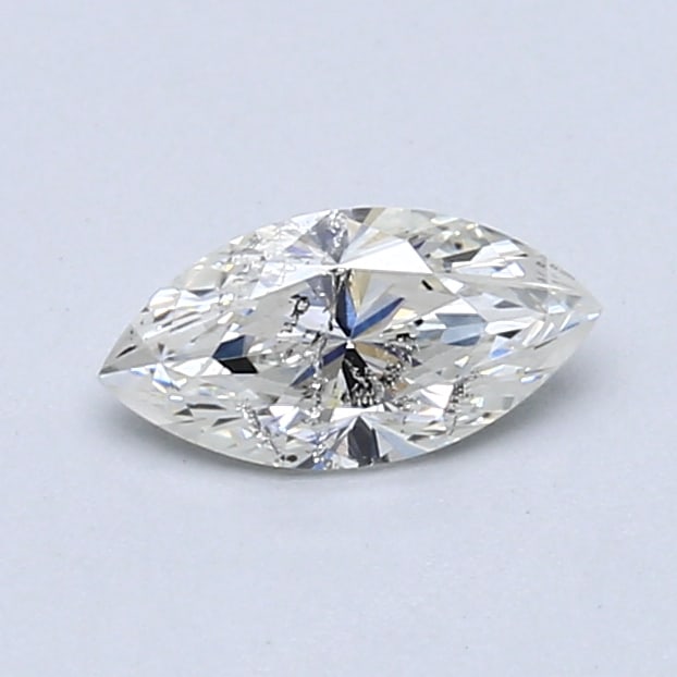 Loose Diamond - MARQUISE 0.5ct F I2: Loose Diamond - MARQUISE 0.5ct F I2 Source: Natural Mined Diamond Shape: MARQUISE Carats: 0.5 Color: F Clarity: I2 Certification: GIA Condition: Pre-Owned PLEASE NOTE: Framed, Large, or heavy items do