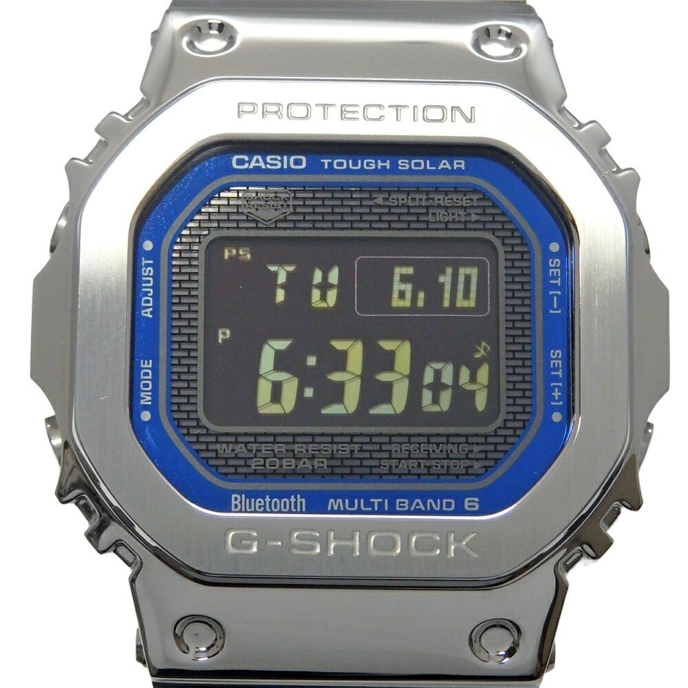Casio G-SHOCK GMW-B5000D-2JF 3539 stainless steel mens wristwatch: Casio G-SHOCK GMW-B5000D-2JF 3539 stainless steel mens wristwatch Casio G-SHOCK Full Metal GMW-B5000D-2JF men's wristwatch in pre-owned excellent condition. It features a quartz movement with Tough So