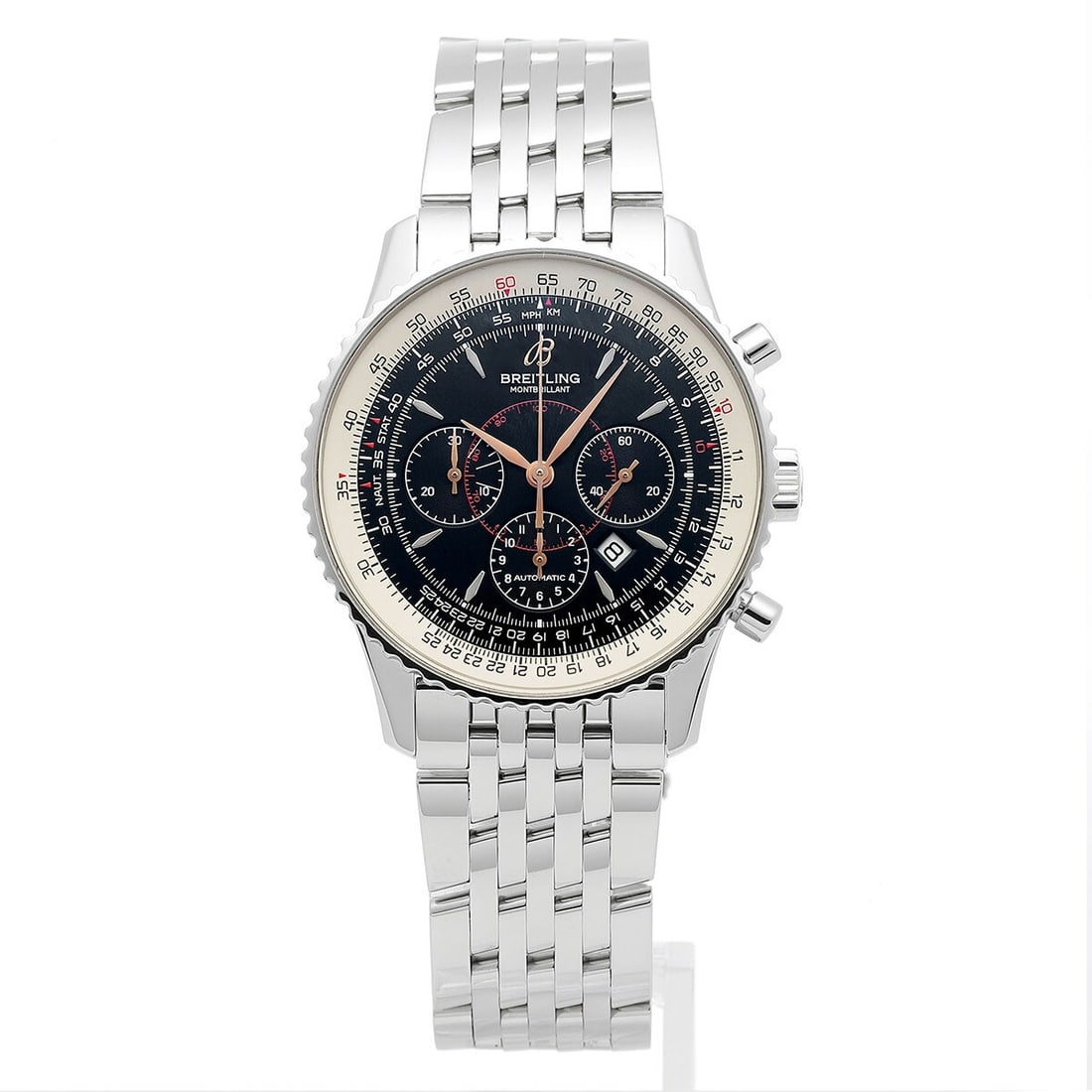 Breitling A41370 Montbrillant Navitimer mens automatic chronograph watch (1 of 15)