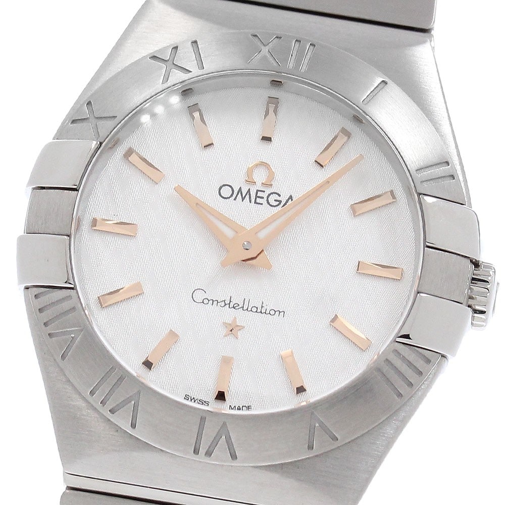 OMEGA Constellation 123.10.27.60.02.004 Ladies Quartz Wristwatch: OMEGA Constellation 123.10.27.60.02.004 Ladies Quartz Wristwatch Pre-owned OMEGA Constellation ladies wristwatch with a quartz movement and silver dial. This watch features a stainless steel case and 