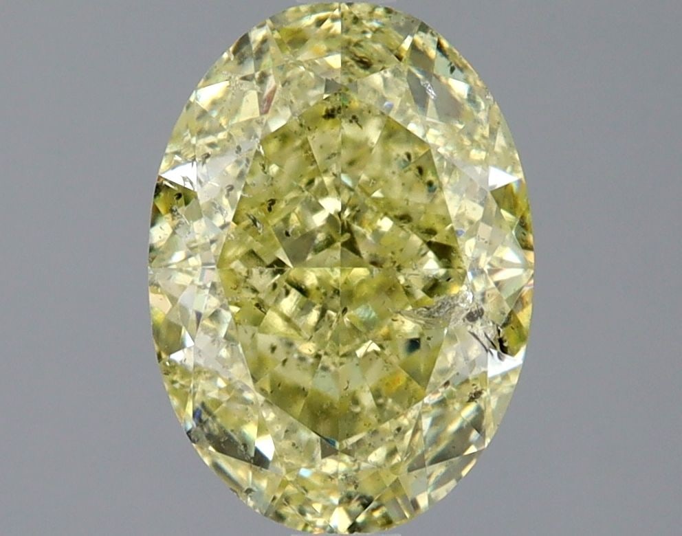 Loose Diamond - OVAL 2.03ct Fancy Yellow I1: Loose Diamond - OVAL 2.03ct Fancy Yellow I1 Source: Natural Shape: OVAL Carats: 2.03 Color: Fancy Yellow Certification: GIA Video: