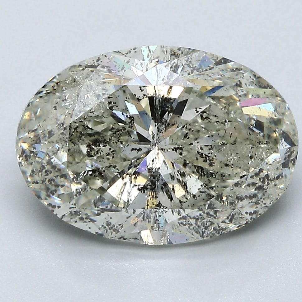 Loose Diamond - OVAL 4.51ct L I2: Loose Diamond - OVAL 4.51ct L I2 Source: Natural Mined Diamond Shape: OVAL Carats: 4.51 Color: L Clarity: I2 Certification: GIA Condition: Pre-Owned PLEASE NOTE: Framed, Large, or heavy items do not h