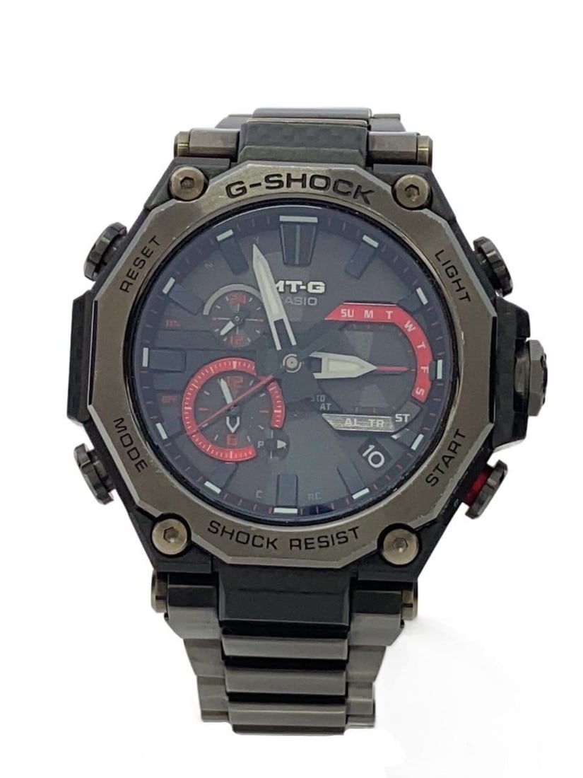 CASIO MTG-B2000BDE-1AJR G-SHOCK Solar Radio Watch: CASIO MTG-B2000BDE-1AJR G-SHOCK Solar Radio Watch This CASIO G-SHOCK MTG-B2000BDE-1AJR is a men's wristwatch featuring a carbon bezel and radio-controlled solar technology. Manufactured in Japan, this