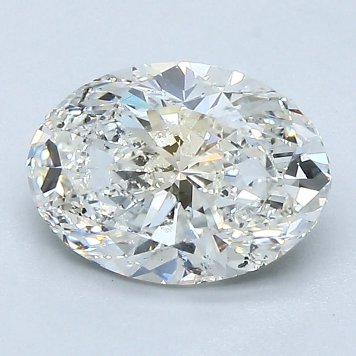 Loose Diamond - OVAL 1.5ct J SI2: Loose Diamond - OVAL 1.5ct J SI2 Source: Natural Mined Diamond Shape: OVAL Carats: 1.5 Color: J Clarity: SI2 Certification: GIA Condition: Pre-Owned PLEASE NOTE: Framed, Large, or heavy items do not h