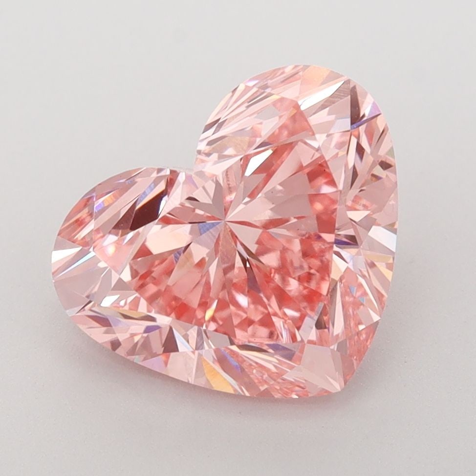 Loose Diamond - HEART 3.64ct Fancy Vivid Pink VS1: Loose Diamond - HEART 3.64ct Fancy Vivid Pink VS1 Source: This is a real non-mined Diamond that has been grown in a lab Shape: HEART Carats: 3.64 Color: Fancy Vivid Pink Certification: IGI Video: