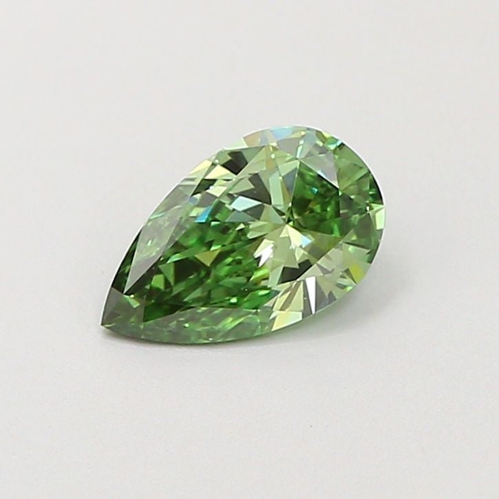 Loose Diamond - PEAR 0.51ct Fancy Vivid Green VS1: Loose Diamond - PEAR 0.51ct Fancy Vivid Green VS1 Source: This is a real non-mined Diamond that has been grown in a lab Shape: PEAR Carats: 0.51 Color: Fancy Vivid Green Certification: IGI Video: