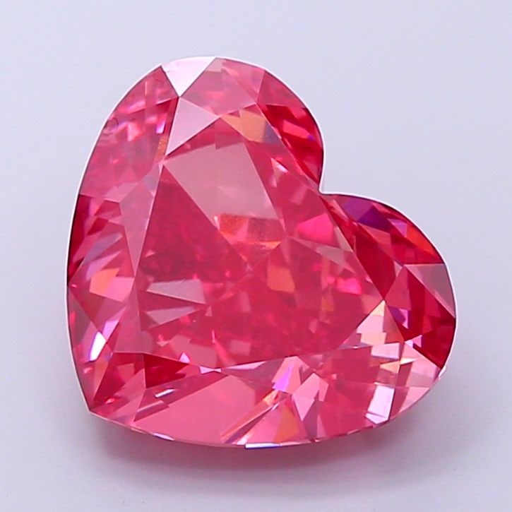 Loose Diamond - HEART 7.78ct Fancy Vivid Reddish Pink VS1 (1 of 1)