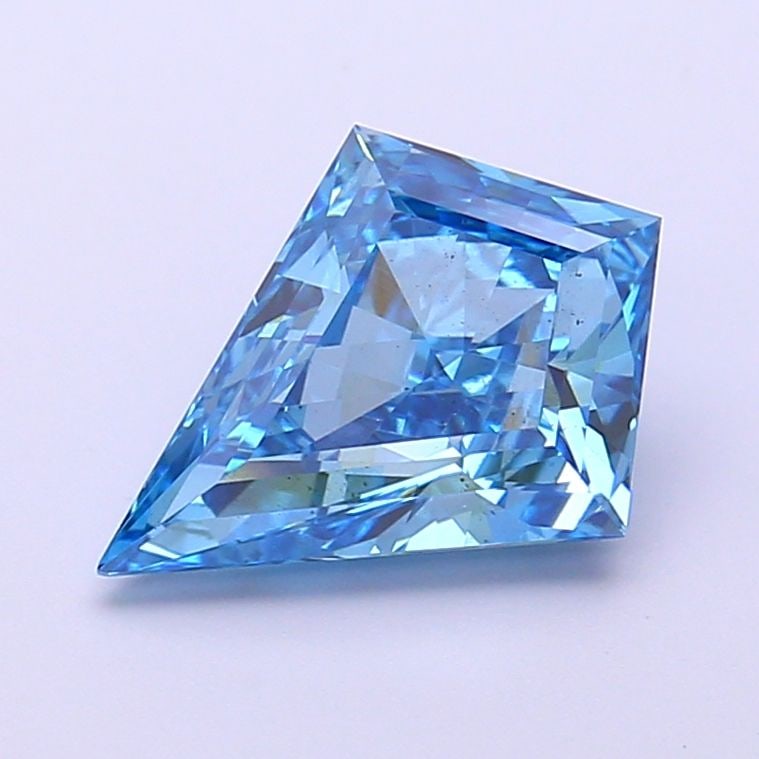 Loose Diamond - KITE 2.04ct Fancy Vivid Blue VS2: Loose Diamond - KITE 2.04ct Fancy Vivid Blue VS2 Source: This is a real non-mined Diamond that has been grown in a lab Shape: KITE Carats: 2.04 Color: Fancy Vivid Blue Certification: IGI Video: