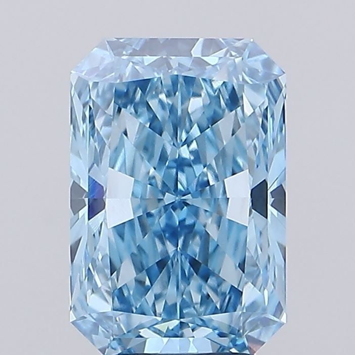 Loose Diamond - RADIANT 3.64ct Fancy Vivid Blue VVS2: Loose Diamond - RADIANT 3.64ct Fancy Vivid Blue VVS2 Source: This is a real non-mined Diamond that has been grown in a lab Shape: RADIANT Carats: 3.64 Color: Fancy Vivid Blue Certification: IGI Video: