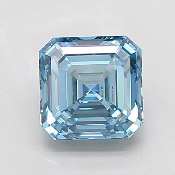 Loose Diamond - ASSCHER 2.04ct Fancy Vivid Blue VVS2: Loose Diamond - ASSCHER 2.04ct Fancy Vivid Blue VVS2 Source: This is a real non-mined Diamond that has been grown in a lab Shape: ASSCHER Carats: 2.04 Color: Fancy Vivid Blue Certification: IGI Video: