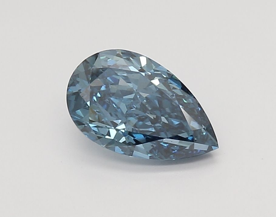 Loose Diamond - PEAR 1.3ct Fancy Vivid Blue VS1: Loose Diamond - PEAR 1.3ct Fancy Vivid Blue VS1 Source: This is a real non-mined Diamond that has been grown in a lab Shape: PEAR Carats: 1.3 Color: Fancy Vivid Blue Certification: IGI Video: