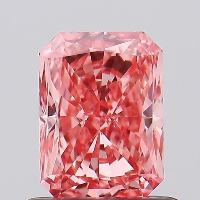 Loose Diamond - RADIANT 0.77ct Fancy Vivid Pink VVS2: Loose Diamond - RADIANT 0.77ct Fancy Vivid Pink VVS2 Source: This is a real non-mined Diamond that has been grown in a lab Shape: RADIANT Carats: 0.77 Color: Fancy Vivid Pink Certification: IGI Video: