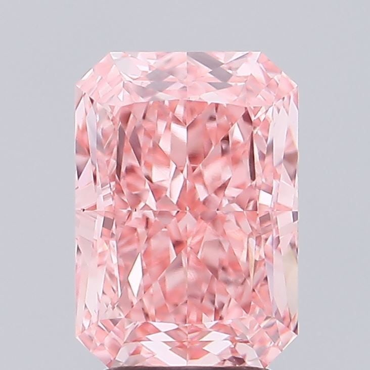 Loose Diamond - RADIANT 3.5ct Fancy Vivid Pink VS1: Loose Diamond - RADIANT 3.5ct Fancy Vivid Pink VS1 Source: This is a real non-mined Diamond that has been grown in a lab Shape: RADIANT Carats: 3.5 Color: Fancy Vivid Pink Certification: IGI Video: