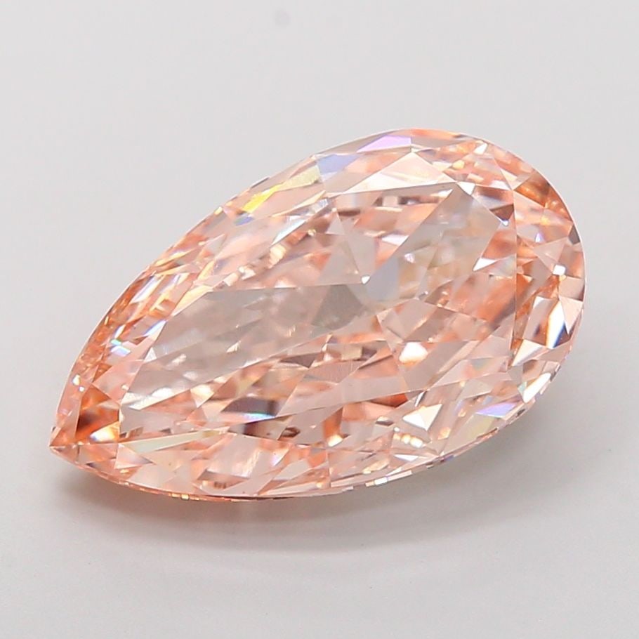 Loose Diamond - PEAR 10.81ct Fancy Brown Pink VS1: Loose Diamond - PEAR 10.81ct Fancy Brown Pink VS1 Source: This is a real non-mined Diamond that has been grown in a lab Shape: PEAR Carats: 10.81 Color: Fancy Brown Pink Certification: IGI Video: