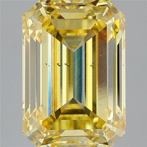 Loose Diamond - EMERALD 8.03ct Fancy Vivid Yellow SI1: Loose Diamond - EMERALD 8.03ct Fancy Vivid Yellow SI1 Source: This is a real non-mined Diamond that has been grown in a lab Shape: EMERALD Carats: 8.03 Color: Fancy Vivid Yellow Certification: IGI Vid