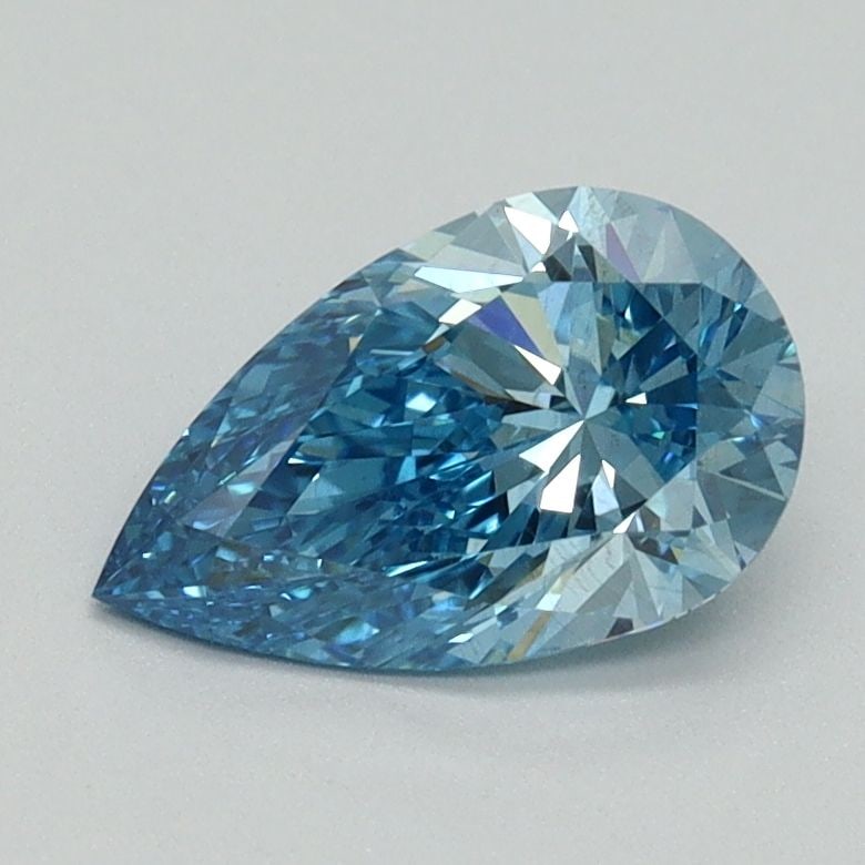 Loose Diamond - PEAR 1.0ct Fancy Vivid Blue SI1: Loose Diamond - PEAR 1.0ct Fancy Vivid Blue SI1 Source: This is a real non-mined Diamond that has been grown in a lab Shape: PEAR Carats: 1.0 Color: Fancy Vivid Blue Certification: IGI Video: