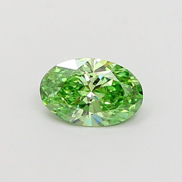 Loose Diamond - OVAL 0.53ct Fancy Vivid Green VS2: Loose Diamond - OVAL 0.53ct Fancy Vivid Green VS2 Source: This is a real non-mined Diamond that has been grown in a lab Shape: OVAL Carats: 0.53 Color: Fancy Vivid Green Certification: IGI Video: