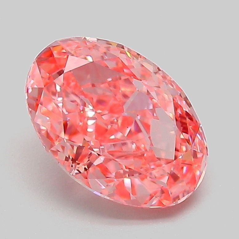 Loose Diamond - OVAL 2.01ct Fancy Vivid Pink VVS2: Loose Diamond - OVAL 2.01ct Fancy Vivid Pink VVS2 Source: This is a real non-mined Diamond that has been grown in a lab Shape: OVAL Carats: 2.01 Color: Fancy Vivid Pink Certification: IGI Video: