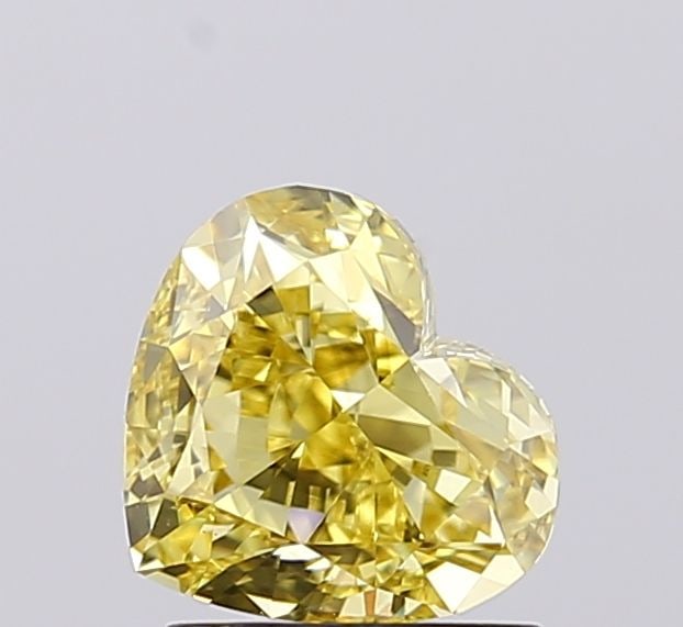 Loose Diamond - HEART 1.83ct Fancy Intense Yellow VS1: Loose Diamond - HEART 1.83ct Fancy Intense Yellow VS1 Source: This is a real non-mined Diamond that has been grown in a lab Shape: HEART Carats: 1.83 Color: Fancy Intense Yellow Certification: IGI Vid