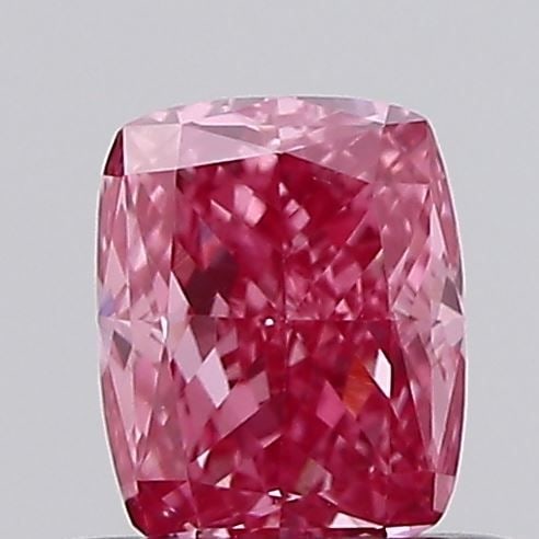 Loose Diamond - CUSHION MODIFIED 0.53ct Fancy Vivid Pink VS1: Loose Diamond - CUSHION MODIFIED 0.53ct Fancy Vivid Pink VS1 Source: This is a real non-mined Diamond that has been grown in a lab Shape: CUSHION MODIFIED Carats: 0.53 Color: Fancy Vivid Pink Certific