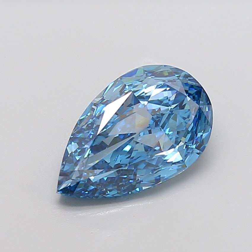 Loose Diamond - PEAR 4.89ct Fancy Vivid Blue VS1: Loose Diamond - PEAR 4.89ct Fancy Vivid Blue VS1 Source: This is a real non-mined Diamond that has been grown in a lab Shape: PEAR Carats: 4.89 Color: Fancy Vivid Blue Certification: IGI Video: Video