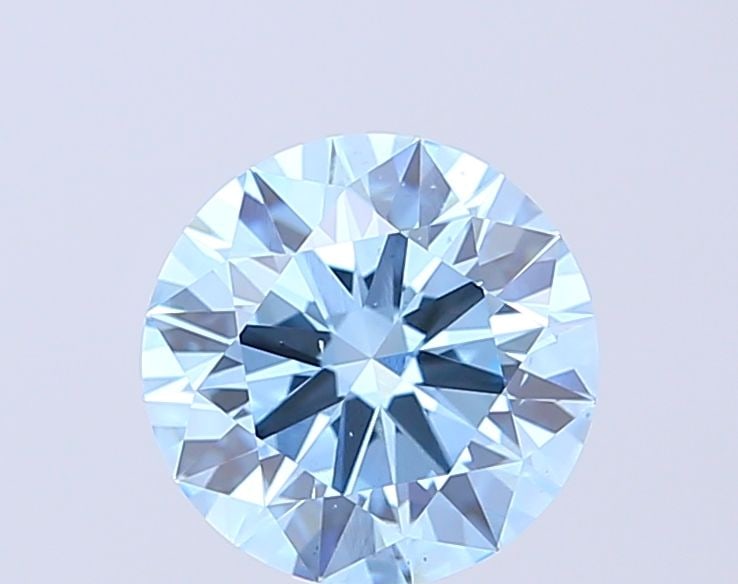 Ideal Loose Diamond - ROUND 2.01ct Fancy Vivid Blue VS2: Ideal Loose Diamond - ROUND 2.01ct Fancy Vivid Blue VS2 Source: This is a real non-mined Diamond that has been grown in a lab Shape: ROUND Carats: 2.01 Color: Fancy Vivid Blue Certification: IGI