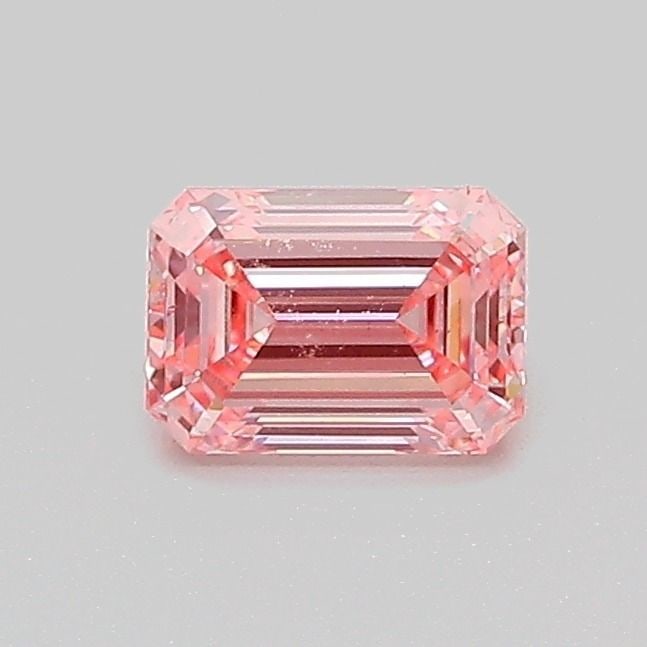 Loose Diamond - EMERALD 0.51ct Fancy Vivid Pink VS1: Loose Diamond - EMERALD 0.51ct Fancy Vivid Pink VS1 Source: This is a real non-mined Diamond that has been grown in a lab Shape: EMERALD Carats: 0.51 Color: Fancy Vivid Pink Certification: IGI Video: