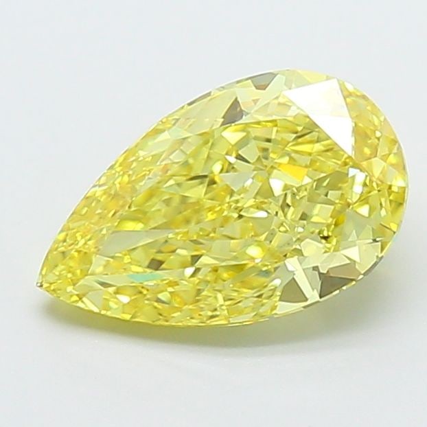 Loose Diamond - PEAR 2.24ct Fancy Intense Yellow VS1: Loose Diamond - PEAR 2.24ct Fancy Intense Yellow VS1 Source: This is a real non-mined Diamond that has been grown in a lab Shape: PEAR Carats: 2.24 Color: Fancy Intense Yellow Certification: IGI Video