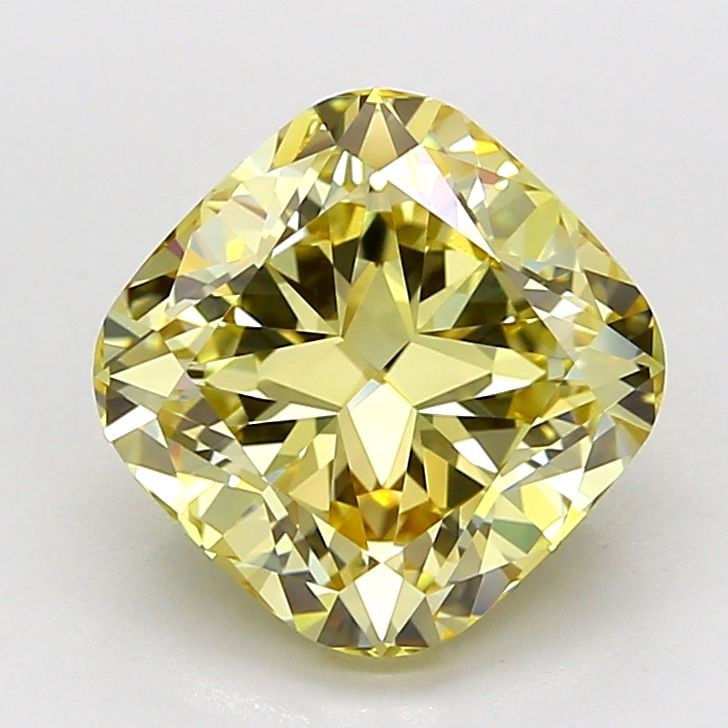 Loose Diamond - CUSHION MODIFIED 3.01ct Fancy Light Yellow VS1: Loose Diamond - CUSHION MODIFIED 3.01ct Fancy Light Yellow VS1 Source: This is a real non-mined Diamond that has been grown in a lab Shape: CUSHION MODIFIED Carats: 3.01 Color: Fancy Light Yellow Cert