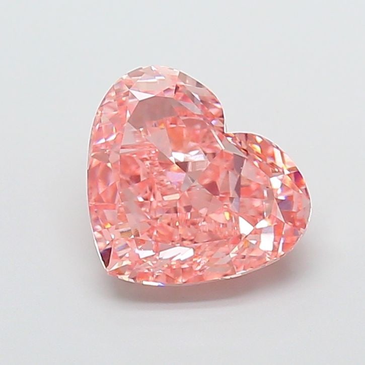 Loose Diamond - HEART 3.56ct Fancy Vivid Pink VVS2: Loose Diamond - HEART 3.56ct Fancy Vivid Pink VVS2 Source: This is a real non-mined Diamond that has been grown in a lab Shape: HEART Carats: 3.56 Color: Fancy Vivid Pink Certification: IGI Video:
