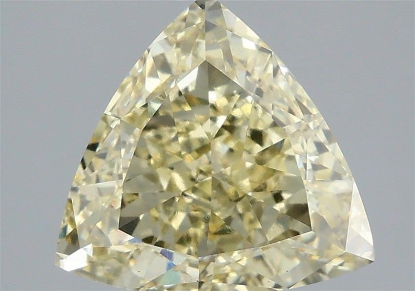 Loose Diamond - TRIANGULAR 4.02ct Fancy Yellow VS1: Loose Diamond - TRIANGULAR 4.02ct Fancy Yellow VS1 Source: This is a real non-mined Diamond that has been grown in a lab Shape: TRIANGULAR Carats: 4.02 Color: Fancy Yellow Certification: IGI Video: