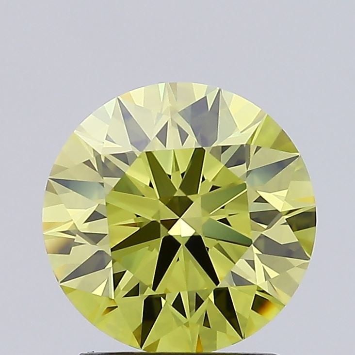Ideal Loose Diamond - ROUND 2.06ct Fancy Intense Yellow VVS1: Ideal Loose Diamond - ROUND 2.06ct Fancy Intense Yellow VVS1 Source: This is a real non-mined Diamond that has been grown in a lab Shape: ROUND Carats: 2.06 Color: Fancy Intense Yellow Certification: 