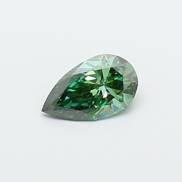 Loose Diamond - PEAR 0.52ct Fancy Vivid Green VS1: Loose Diamond - PEAR 0.52ct Fancy Vivid Green VS1 Source: This is a real non-mined Diamond that has been grown in a lab Shape: PEAR Carats: 0.52 Color: Fancy Vivid Green Certification: IGI Video: