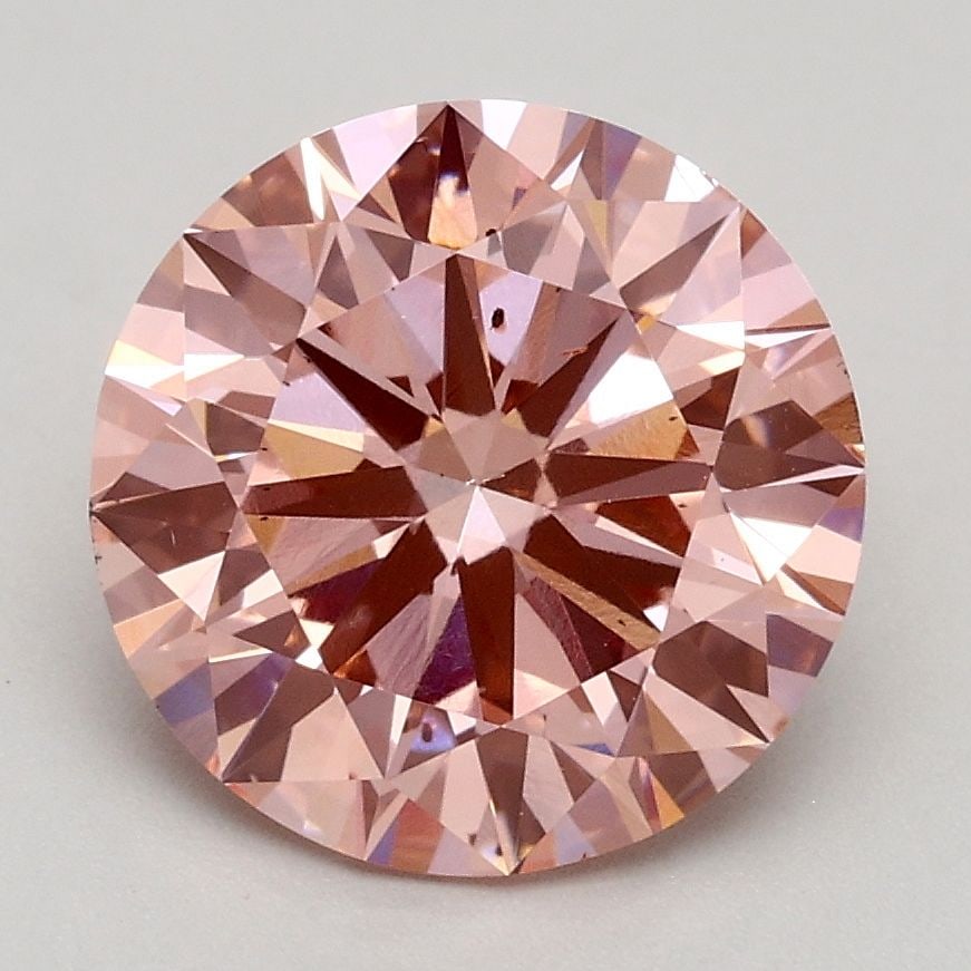 Loose Diamond - ROUND 2.2ct Fancy Intense Pink SI1: Loose Diamond - ROUND 2.2ct Fancy Intense Pink SI1 Source: This is a real non-mined Diamond that has been grown in a lab Shape: ROUND Carats: 2.2 Color: Fancy Intense Pink Certification: IGI Video: