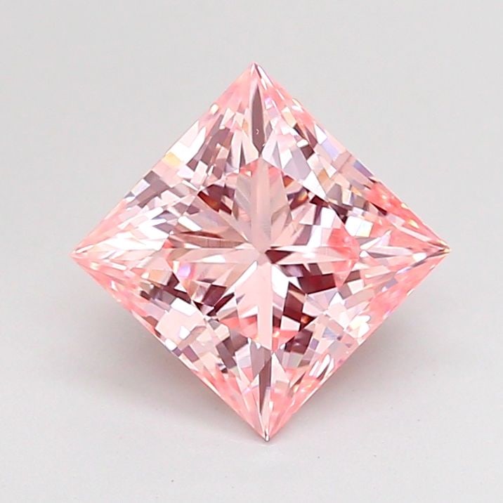 Loose Diamond - PRINCESS 1.57ct Fancy Vivid Pink VS1: Loose Diamond - PRINCESS 1.57ct Fancy Vivid Pink VS1 Source: This is a real non-mined Diamond that has been grown in a lab Shape: PRINCESS Carats: 1.57 Color: Fancy Vivid Pink Certification: IGI Video